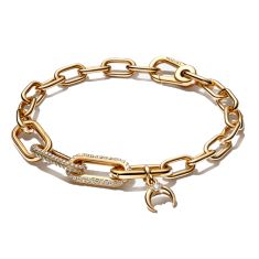 Pandora ME Moon Bracelet Set | Gold-Plated | 6.9 Inches