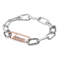 Pandora ME Styling Dream Word Link Charm, Rose Gold-Plated