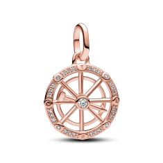 Pandora ME Wheel of Fortune Medallion Rose Gold-Plated Charm
