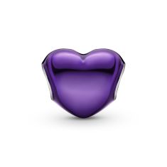 Pandora Metallic Purple Heart Charm