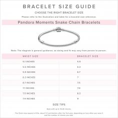 Pandora Moments Asymmetric Star T-Bar Snake Chain Bracelet