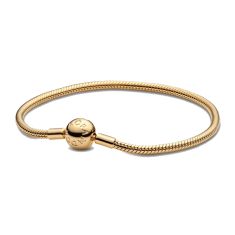 Pandora Moments Gold-Plated Snake Chain Bracelet