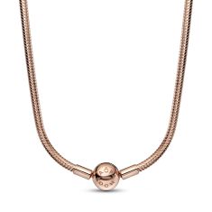Pandora Moments Snake Chain Necklace, Rose Gold-Plated