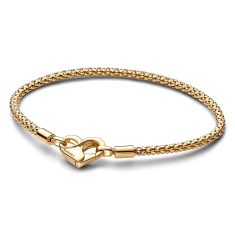 Pandora Moments Studded Chain Bracelet | Gold-Plated