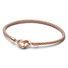 Pandora Moments Studded Chain Bracelet | Rose Gold-Plated