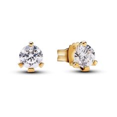 Pandora Nova 0.50ctw Lab-Created Diamond  14k Yellow Gold Stud Earrings