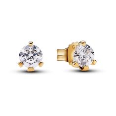 Pandora Nova 0.50ctw Lab-Grown Diamond  14k Yellow Gold Stud Earrings