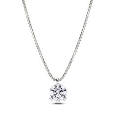 Pandora Nova 1.00ctw Lab-Created Diamond 14k White Gold Pendant Necklace