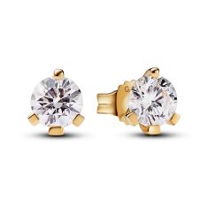 Pandora Nova 1.00ctw Lab-Grown Diamond 14k Yellow Gold Stud Earrings