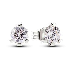 Pandora Nova Gold 1.00ctw Lab-Created Diamond 14k White Stud Earrings