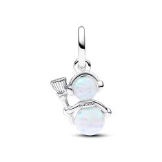Pandora Opalescent Snowman Dangle Charm