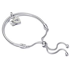 Pandora Pearlescent White Heart Bracelet Gift Set