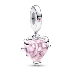 Pandora Pink Family Tree & Heart Dangle Charm