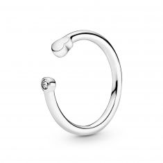 Pandora Polished Heart Open Ring | REEDS Jewelers