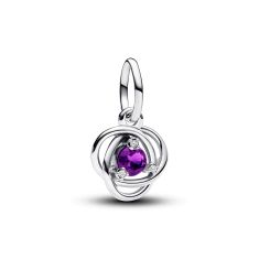 Pandora Purple Eternity Circle Dangle Charm