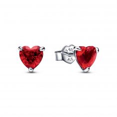 Pandora Red Heart Stud Earrings REEDS Jewelers