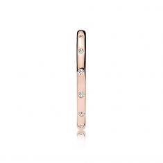 Pandora Droplets Ring, Clear Cubic Zirconia, Rose Gold-Plated