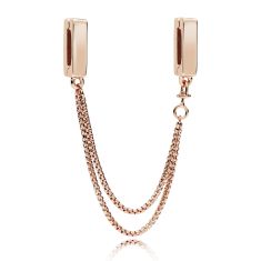 Pandora Reflexions Floating Chains Safety Chain, Rose Gold-Plated