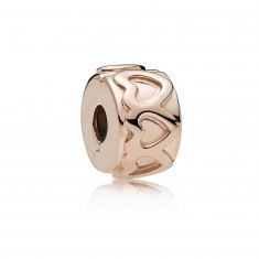 Pandora Row of Hearts Clip, Rose Gold-Plated