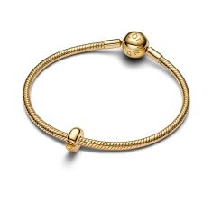 Pandora Round Gold-Plated Clip Charm