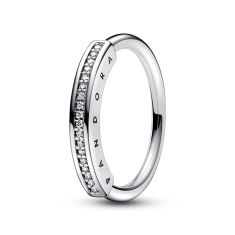 Pandora Signature I-D Pav Ring