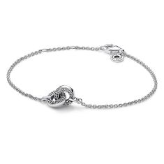Pandora Signature Intertwined Pav Chain Bracelet