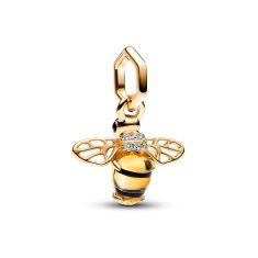 Pandora Sparkling Bee Dangle Charm | Gold-Plated