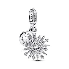 Pandora Sparkling Firework Double Dangle Charm
