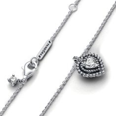 Pandora Sparkling Heart Halo Pendant Necklace