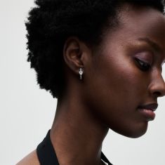 Pandora Sparkling Heart Hoop Earrings