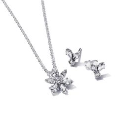 Pandora Sparkling Herbarium Cluster Jewelry Gift Set