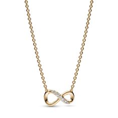 Pandora Sparkling Infinity Collier Necklace | Gold-Plated