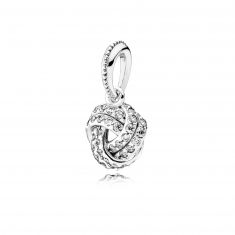 Pandora Sparkling Love Knot Pendant with Clear Cubic Zirconia REEDS Jewelers