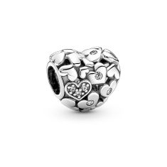 Pandora Sparkling Openwork Heart Charm