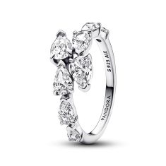Pandora Sparkling Pear Halo Ring REEDS Jewelers