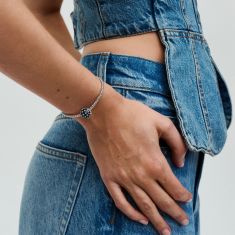 Pandora Sparkling Pavé Round Black Charm