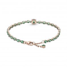 Final Sale - Pandora Sparkling Pavé Tennis Bracelet, Rose Gold-Plated