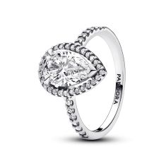 Pandora Sparkling Pear Halo Ring