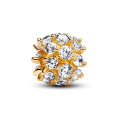 image of Pandora Sparkling Round Gold-Plated Charm with sku:20440467