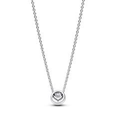 Pandora Sparkling Round Halo Pendant Collier Necklace