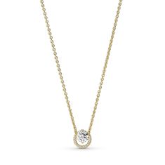 Pandora gold heart necklace online