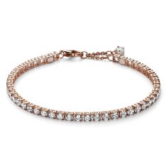 Pandora Sparkling Tennis Bracelet | Rose Gold-Plated