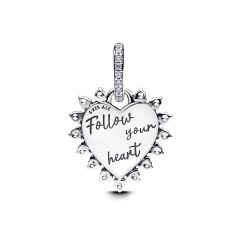 Pandora Spinnable Arrow Heart Dangle Charm