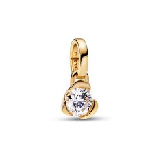 Pandora Talisman 0.25ctw Lab-Created Diamond 14k Yellow Gold Heart Pendant