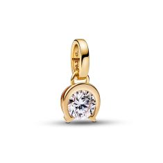 Pandora Talisman 0.25ctw Lab-Created Diamond 14k Yellow Gold Horseshoe Pendant