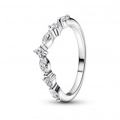 image of Pandora Timeless Wish Sparkling Alternating Ring with sku:192390C01