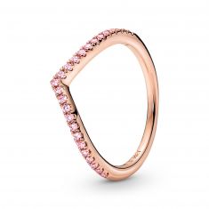 Pandora Timeless Wish Sparkling Pink Ring, Rose Gold-Plated