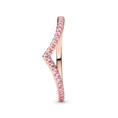 Pandora Timeless Wish Sparkling Pink Ring, Rose Gold-Plated