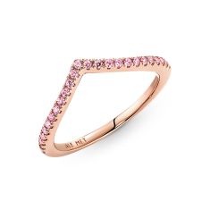 Pandora Timeless Wish Sparkling Pink Ring, Rose Gold-Plated
