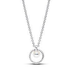 Pandora Treated Freshwater Cultured Pearl & Pavé Collier Necklace